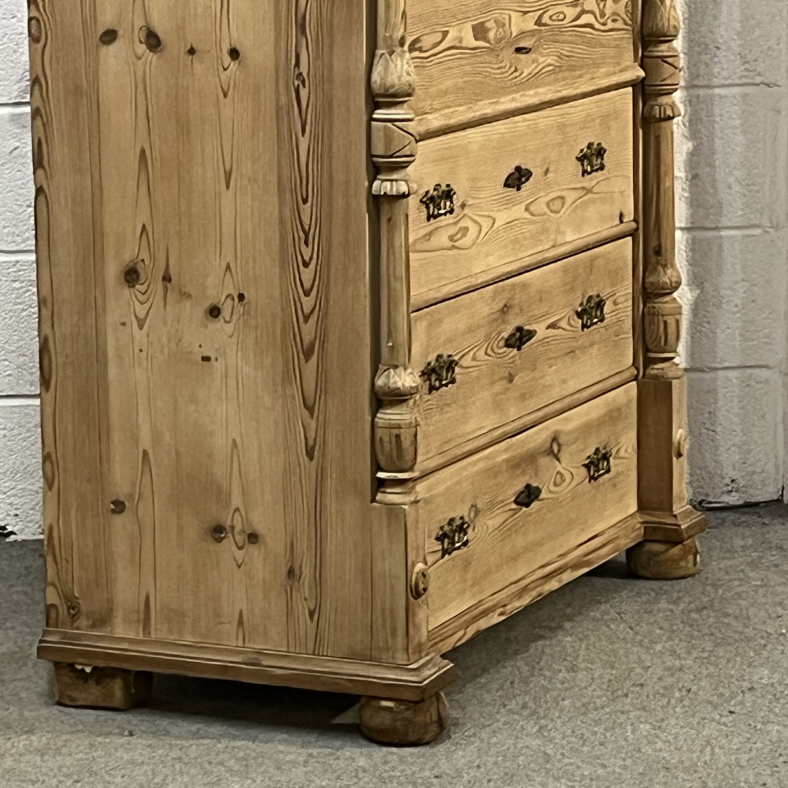 photo for sale Antique Pine Secretaire Desk With Secret Drawers
