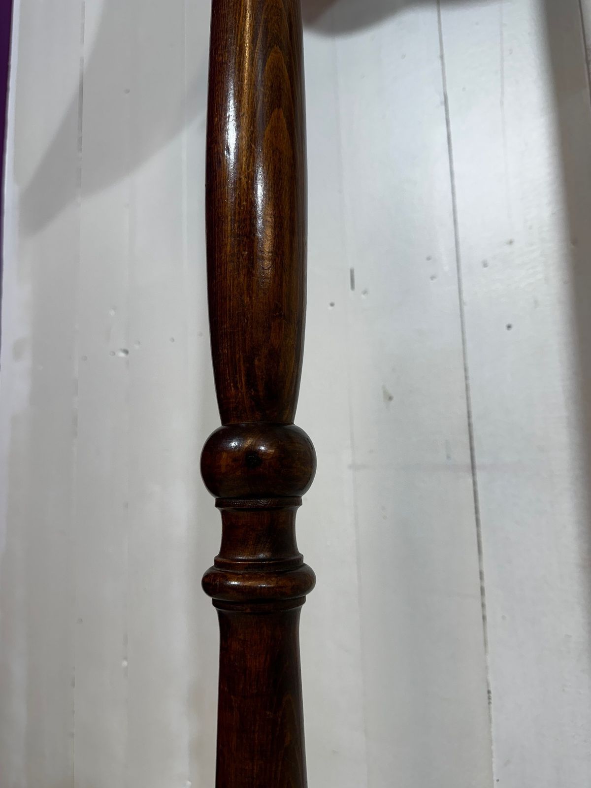 Mahogany Carved Victorian Stand Lamp With  Lampshade photo 239.0