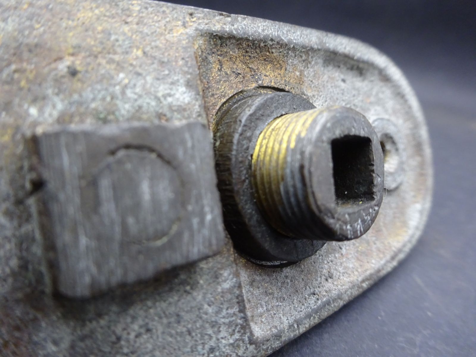 Rare Original Victorian Brass Tube Door Pull With Thumb Bit For Latch, James Cartland & Sons 1880s photo Home Fixtures