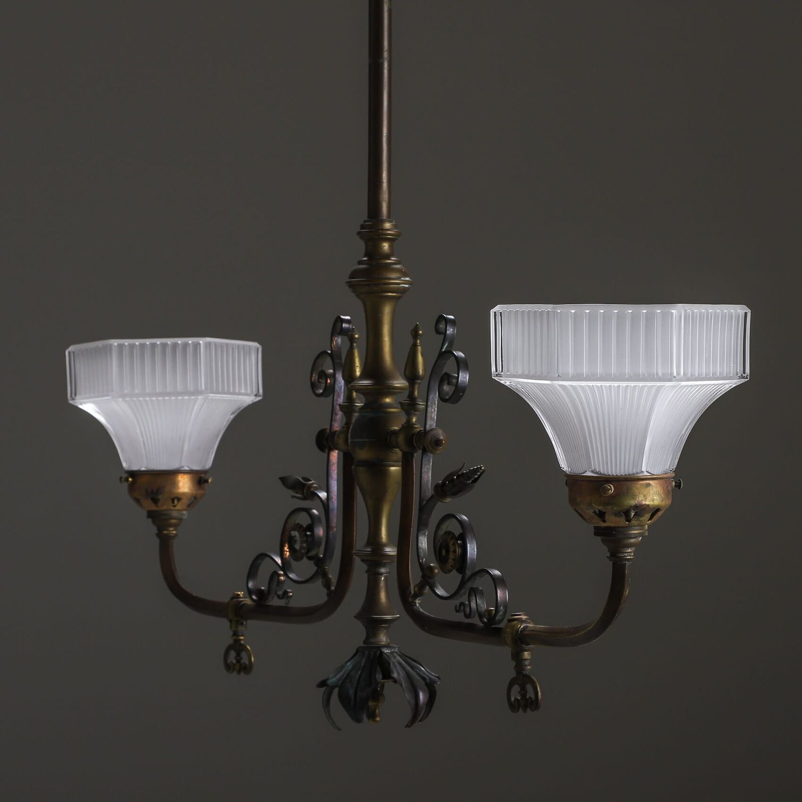 Art & Crafts Holophane Gasolier photo Lighting