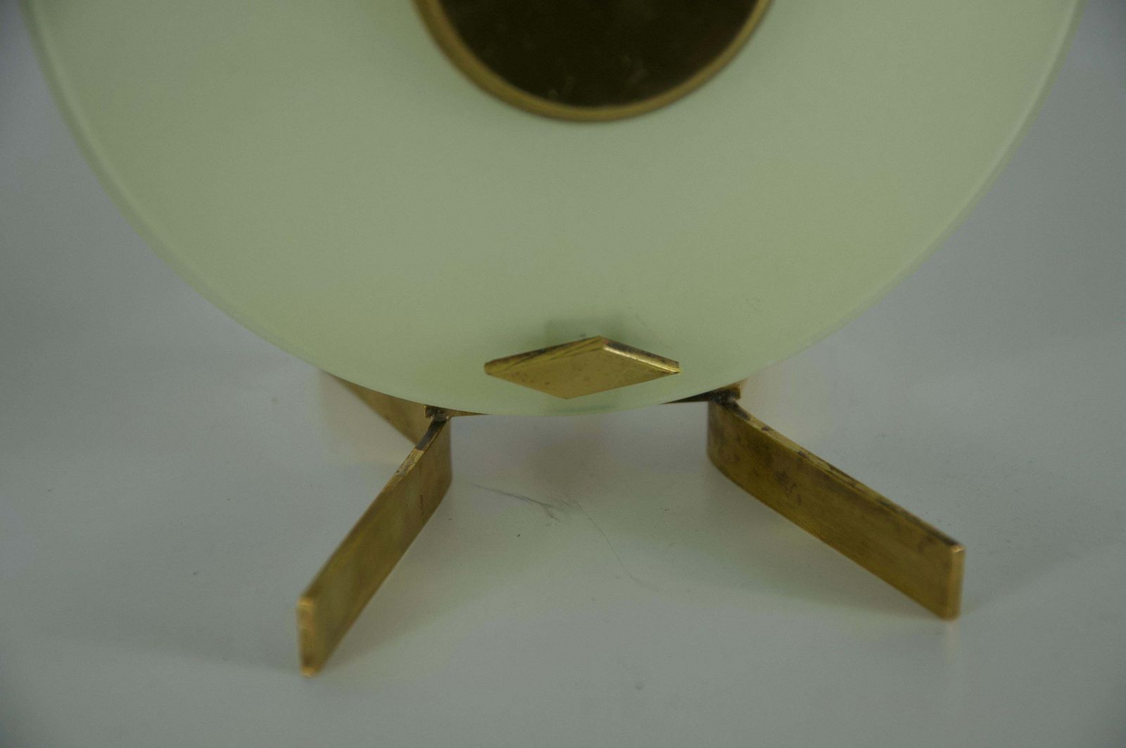 Pair Of Brass And Glass Table Lamps, Italy, 1950s photo 693.0