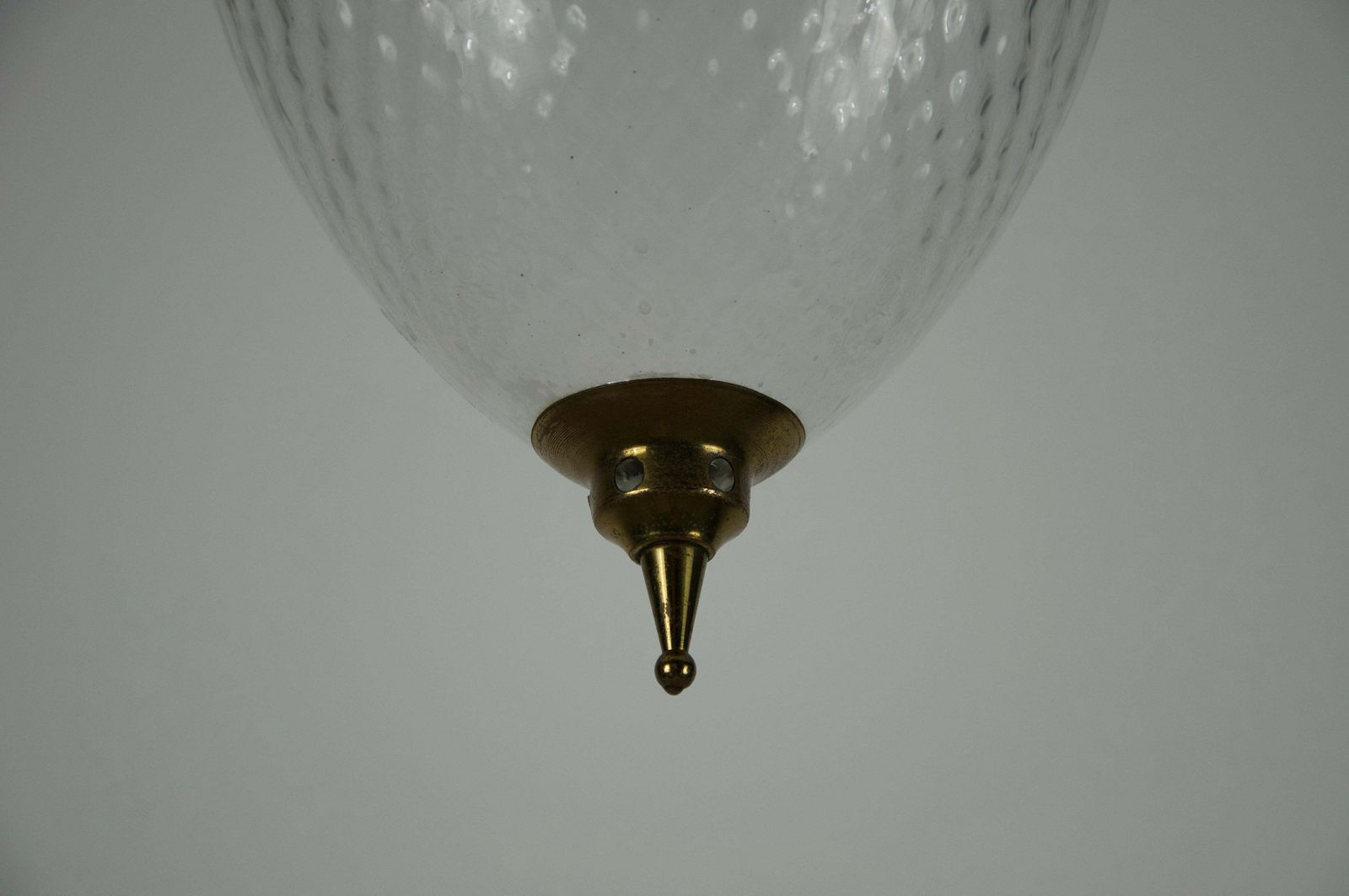 photo vinterior Brass And Glass Mid Century Pendant Lamp, 1960s, Italy