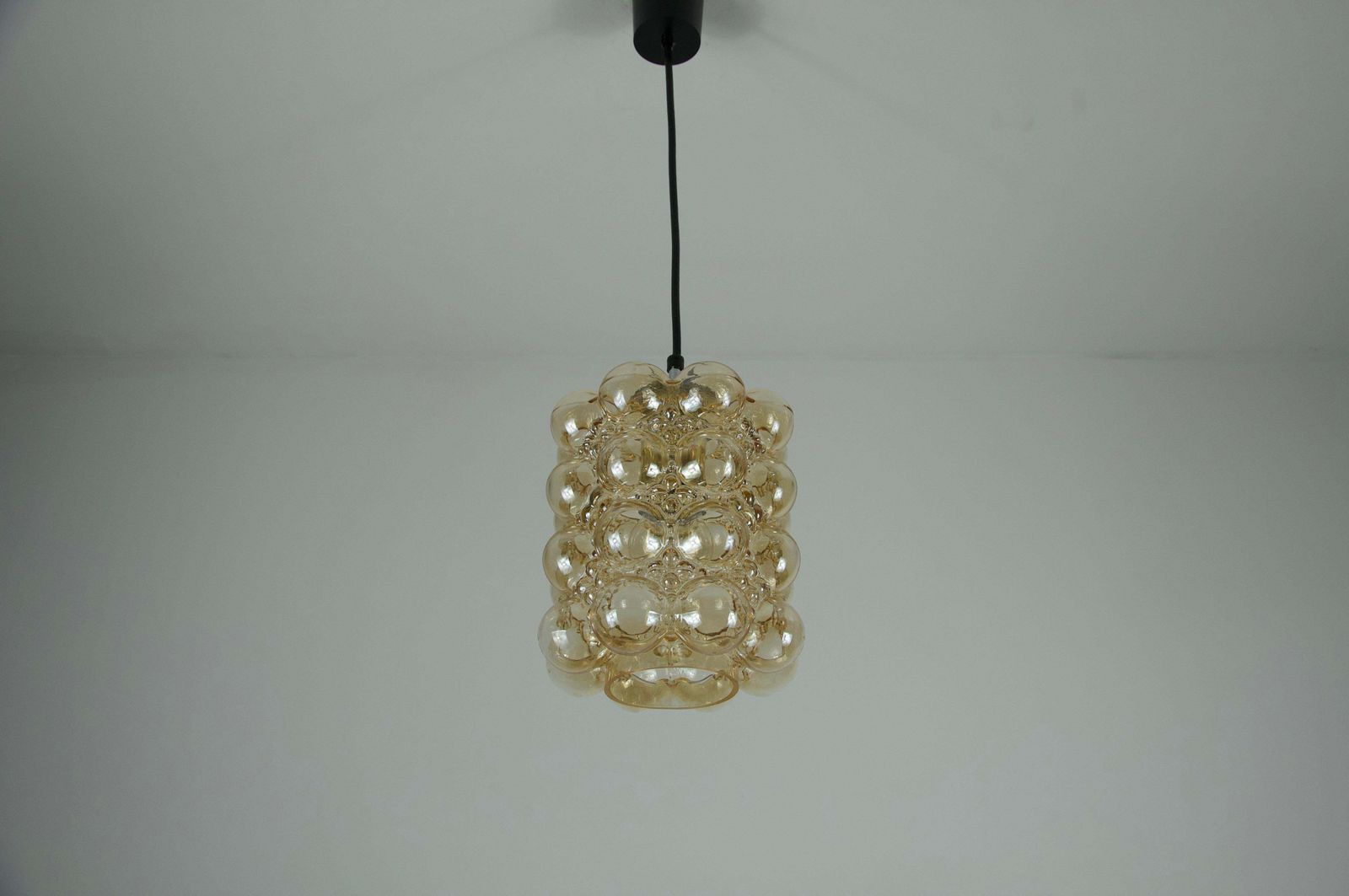 Bubble Glass Pendant Lamp By Helena Tynell For Glashütte Limburg, 1960s photo for sale