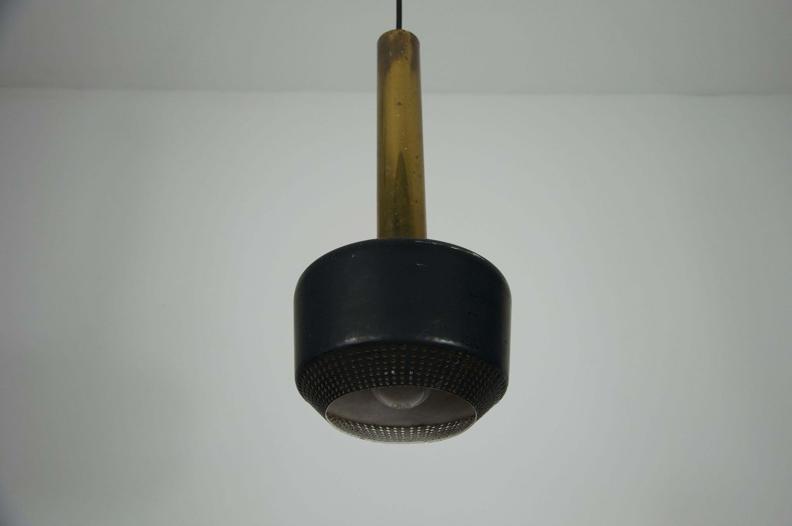 Brass Pendant Lamp By Vilhelm Lauritzen For Louis Poulen, 1960s, Denmark photo vintage
