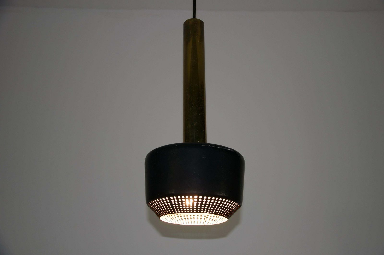 photo vintage Brass Pendant Lamp By Vilhelm Lauritzen For Louis Poulen, 1960s, Denmark