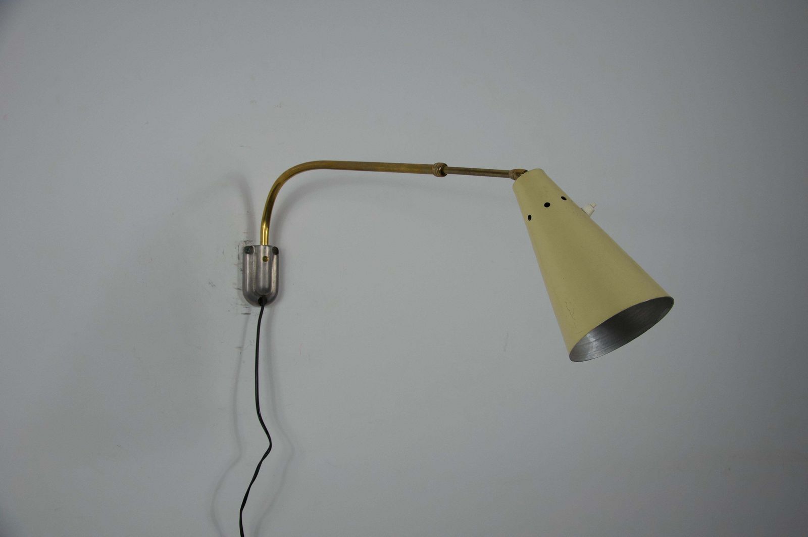 Adjustable Brass Wall Lamp Attr. To Oluce, Italy, 1960s photo Lighting