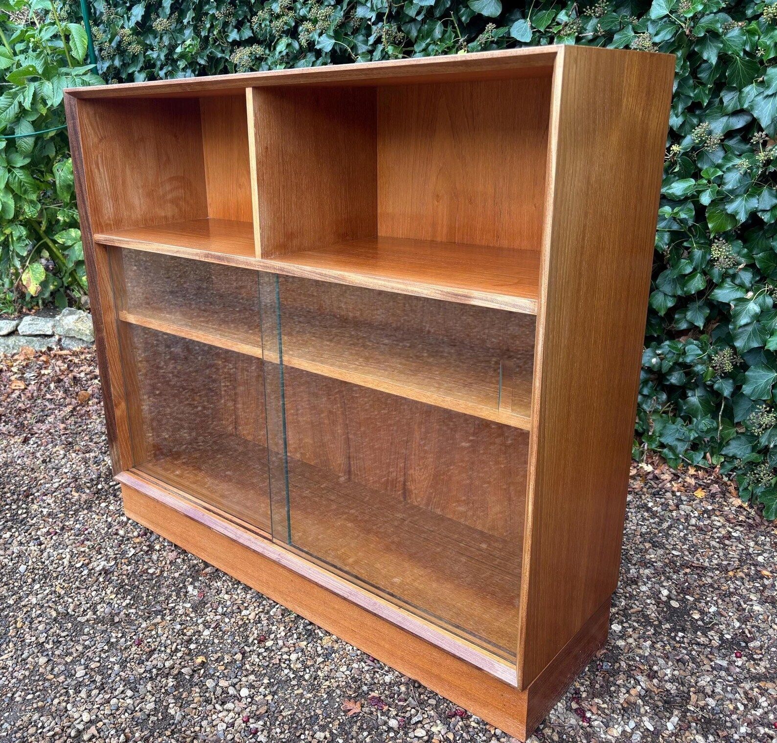 Mid Century Glazed Bookcase Cabinet C.1970s photo Furniture