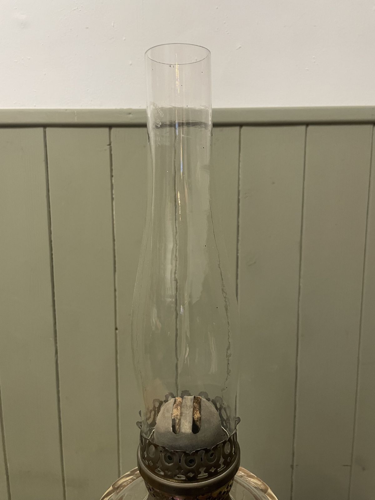 Victorian Large Brass Oil Lamp photo 295.0