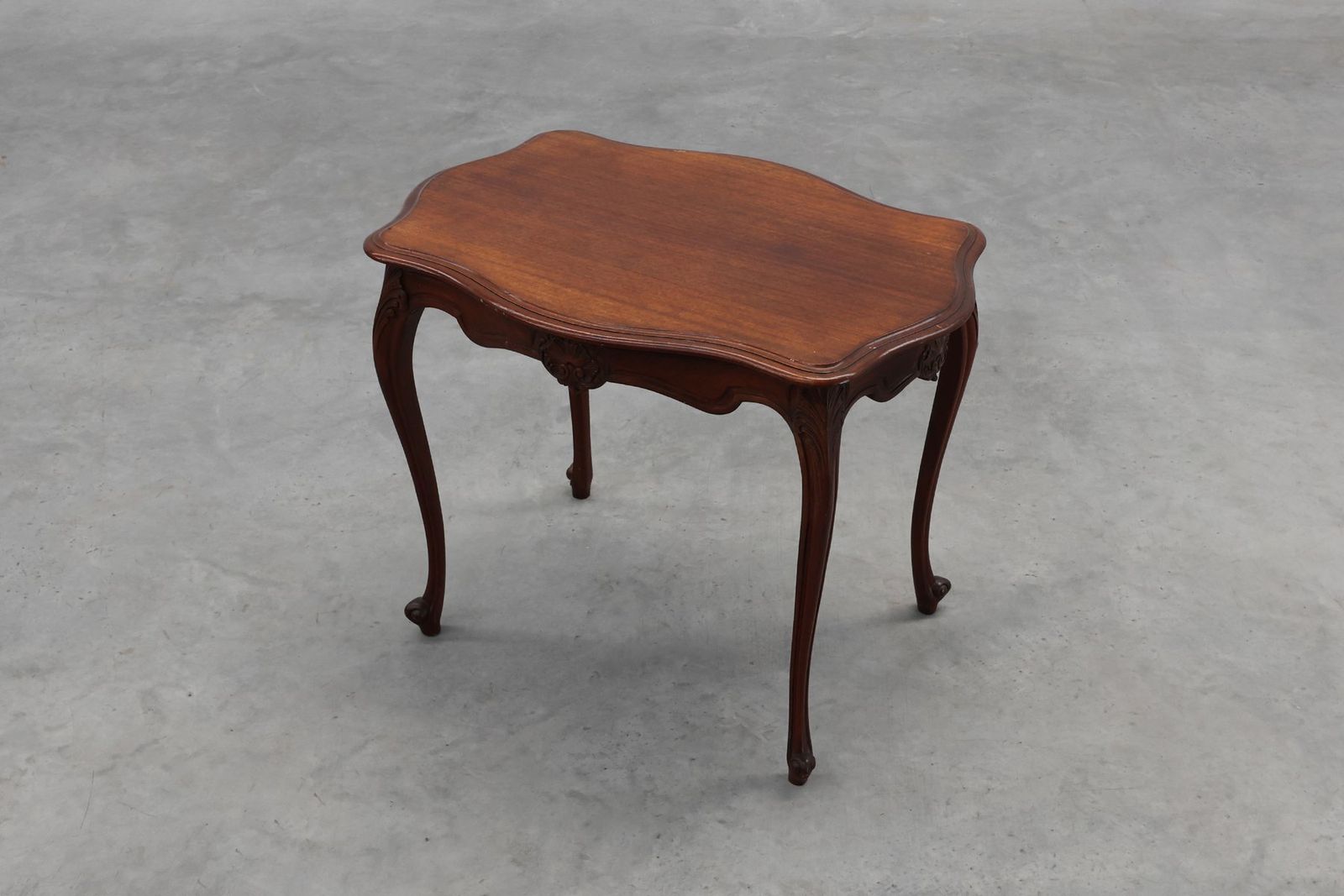 Antique Louis XV Carved Side Table, France, 1900s photo vinterior