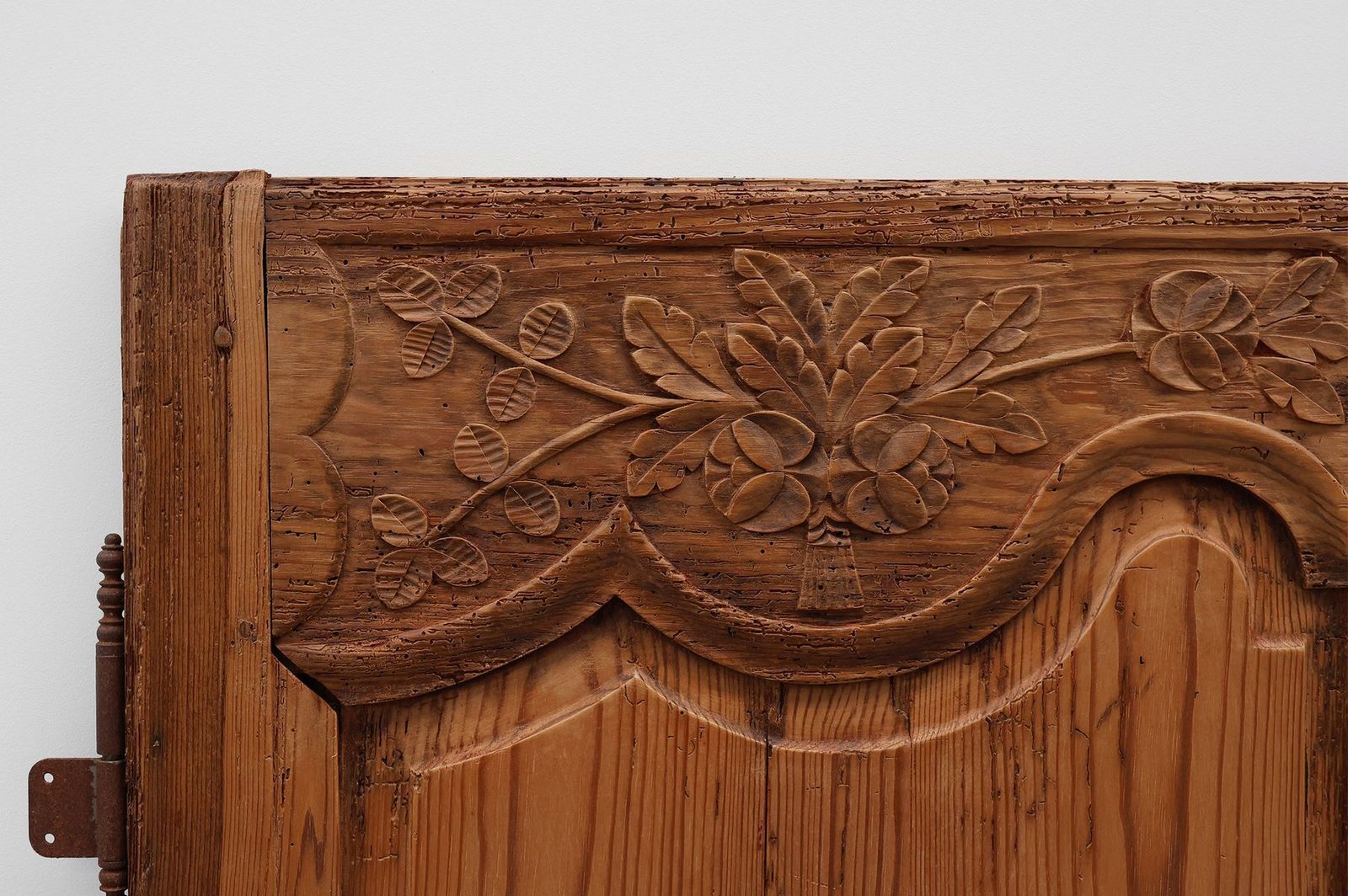 photo for sale Antique French Provincial Hand Carved Doors, 1880s, Set Of 2