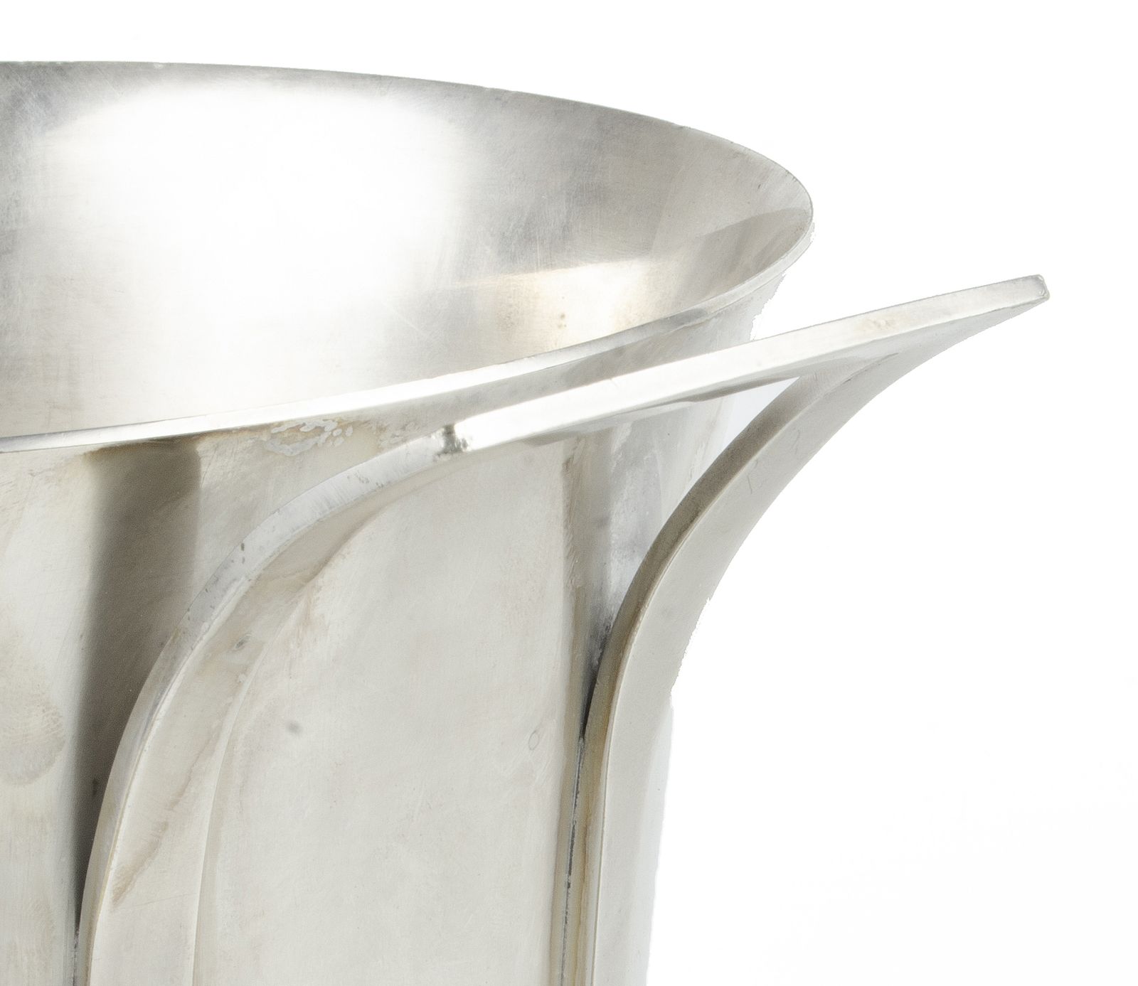 1930s Art Déco Circular Silvered Metal Wine Cooler/Ice Bucket By Christofle, France photo buy