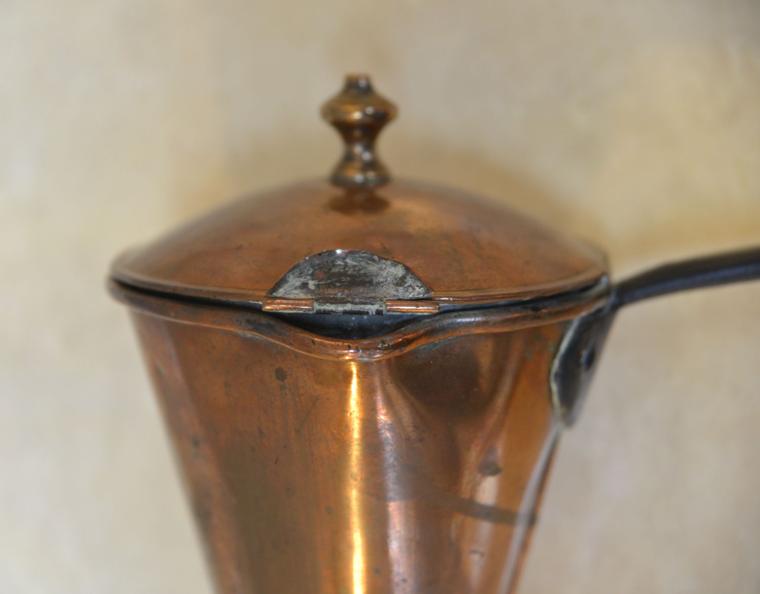 Victorian Fireside Kitchen Cone Copper Ale Warmer Cider Muller 19thc English photo vintage