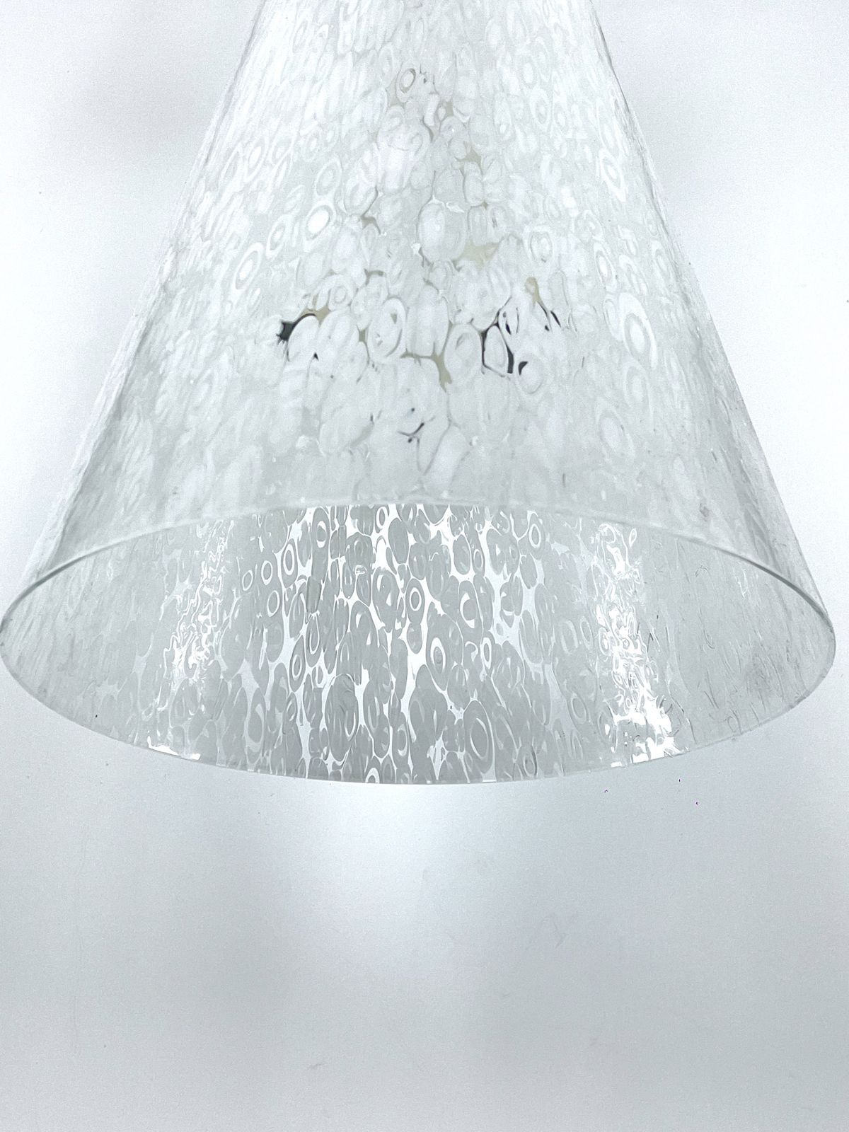 Angelo Brotto, Rare Large Murano Glass And Brass Chandelier By Esperia. Italy 1970s photo vintage