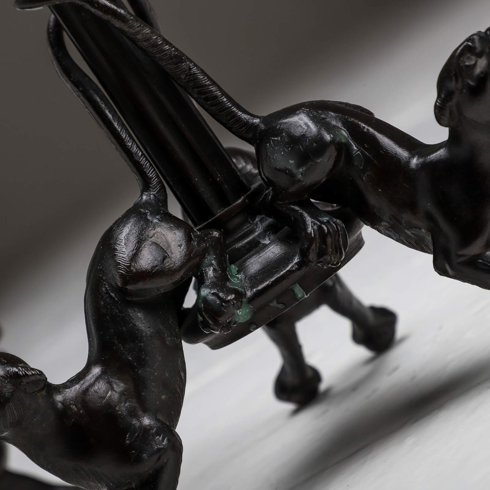 Pair Of Bronze Candelabras By Christophe Fratin photo Home Decor