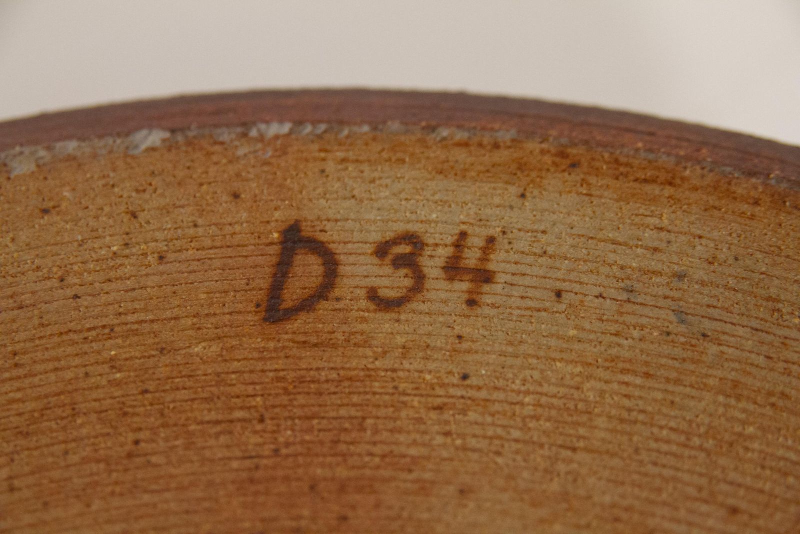 photo for sale Large Mid Century Danish Stoneware Dish By Jørgen Mogensen, 1970s.