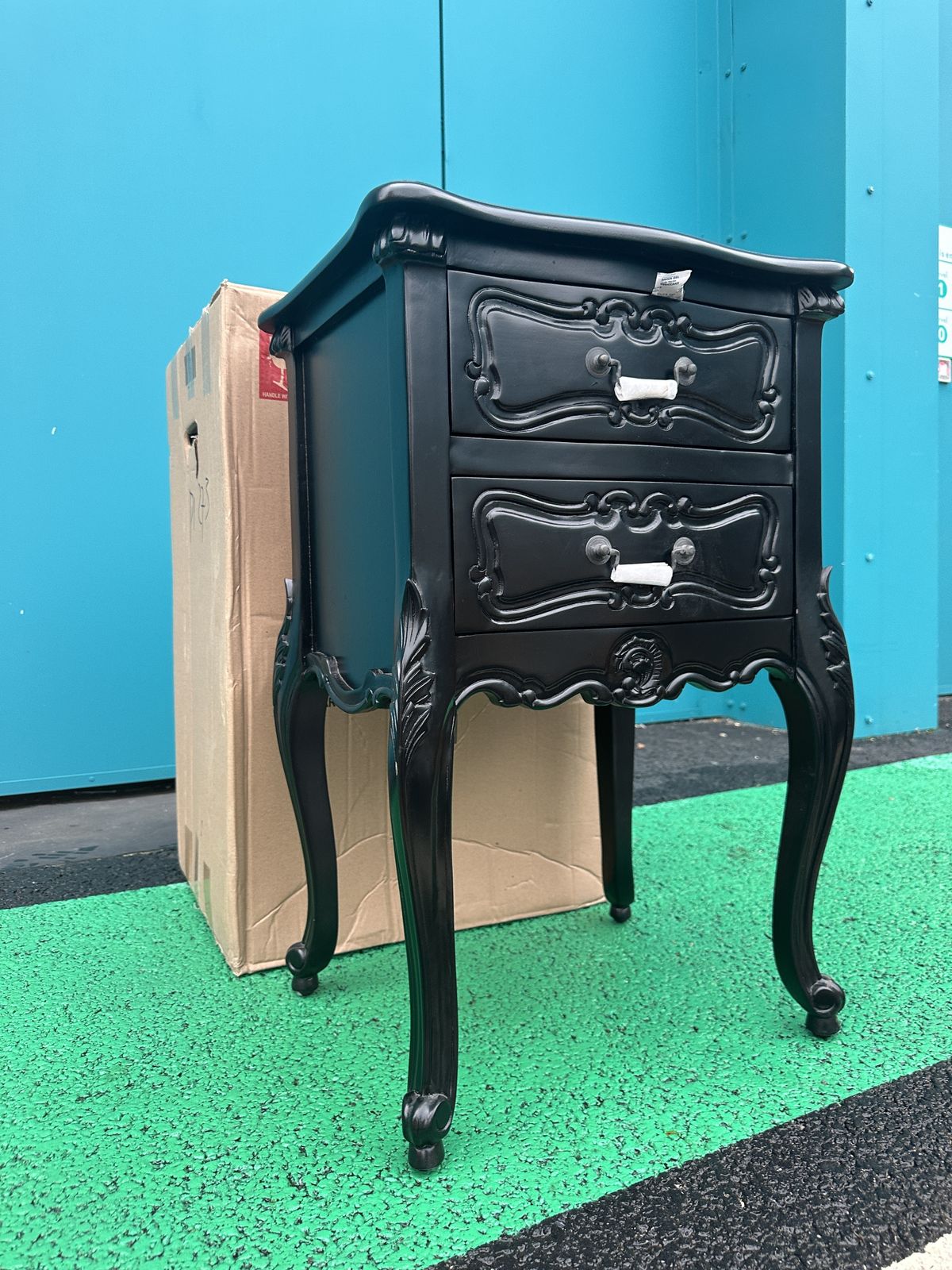 Furniture Brand New Marvellous La Rochelle French Antique Style 2 Draw Bedside Table –  Rrp £320 photo