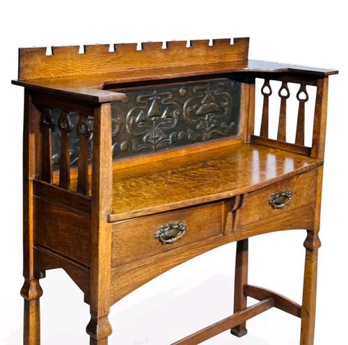 photo buy Antique Shapland And Petter  Sideboard Hall Table C1900 Arts And Crafts Rare