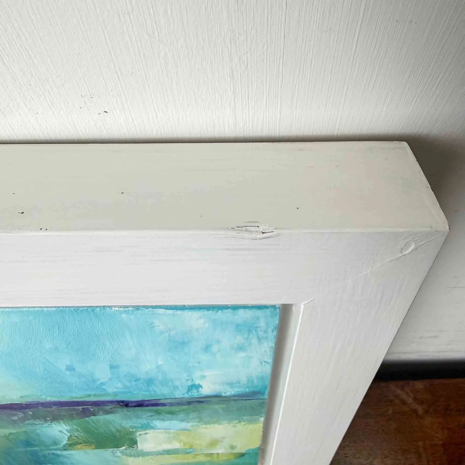 Contemporary Abstract Seascape Oil Painting photo vinterior