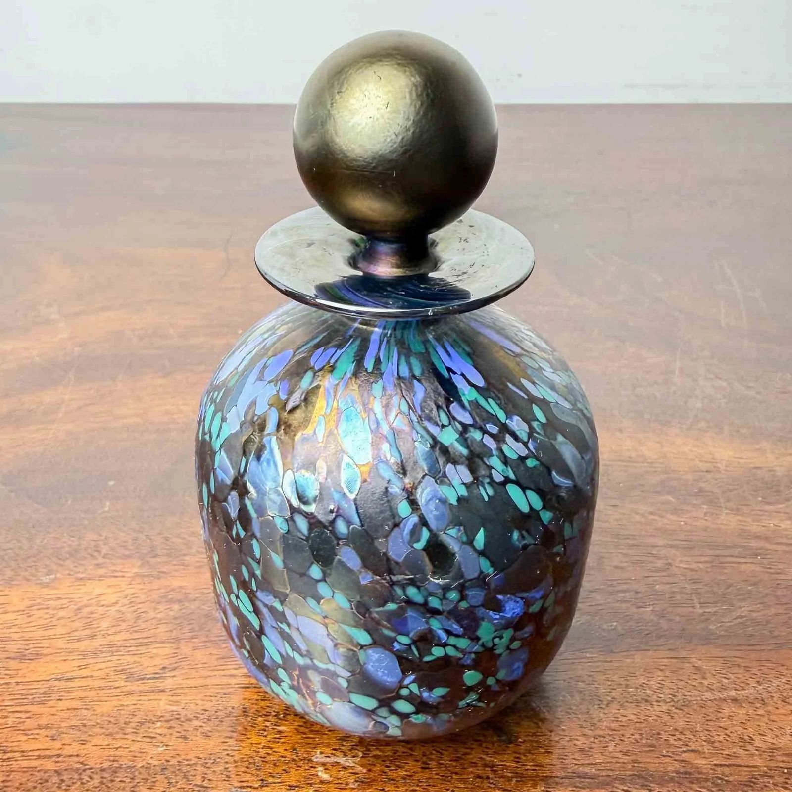 Isle Of Wight Glass 'Bon Bon Allsort' Perfume Bottle photo vinterior