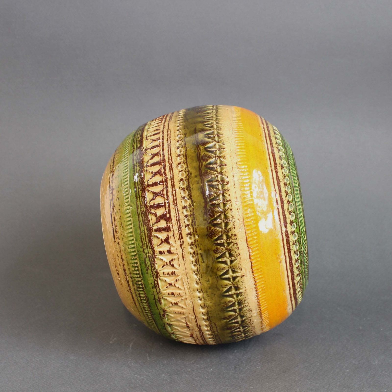 Home Decor Mid Century Italian Ceramic Vase By Aldo Londi For Bitossi (Circa 1960s) photo