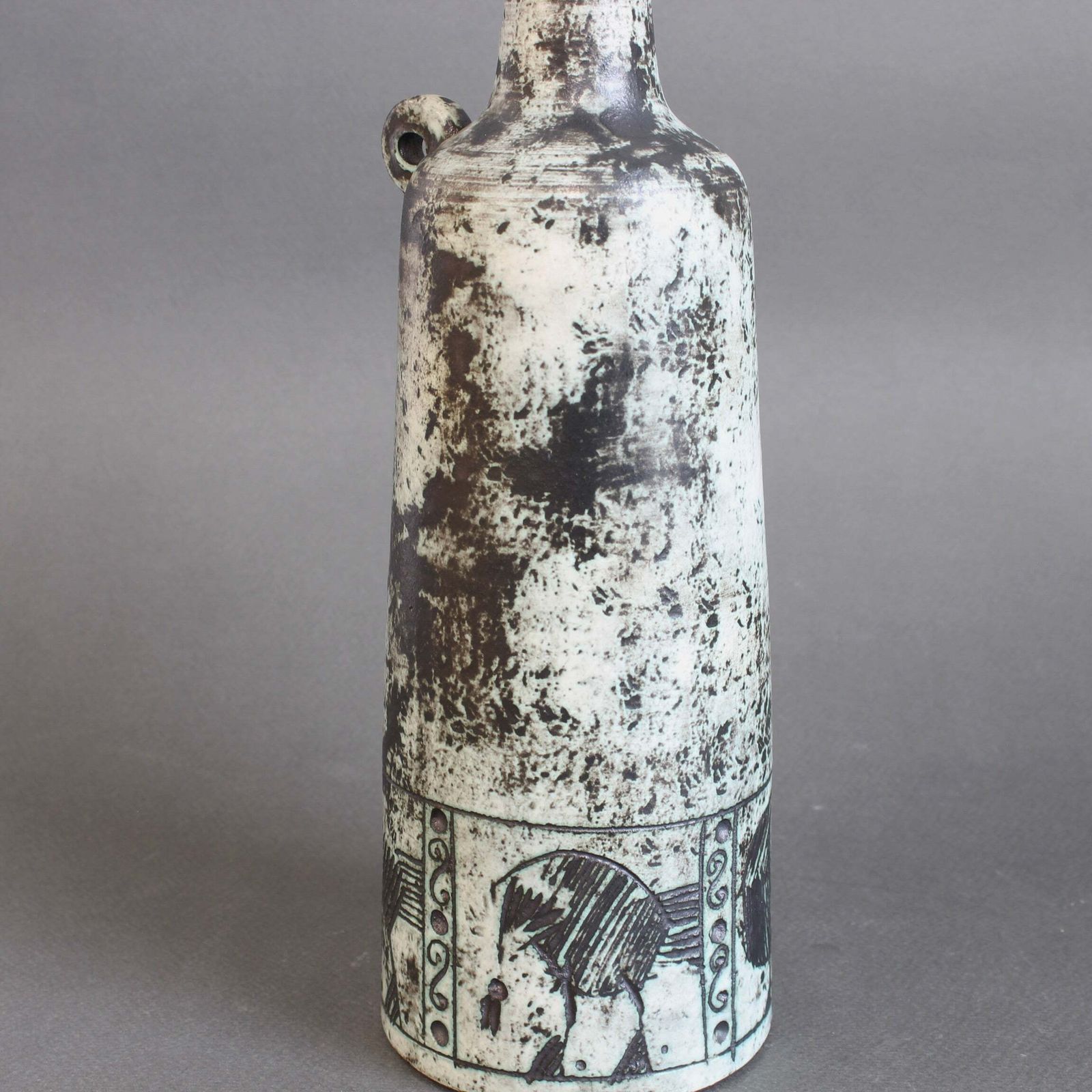 photo furniture Mid Century French Ceramic Flower Vase By Jacques Blin (Circa 1960s)