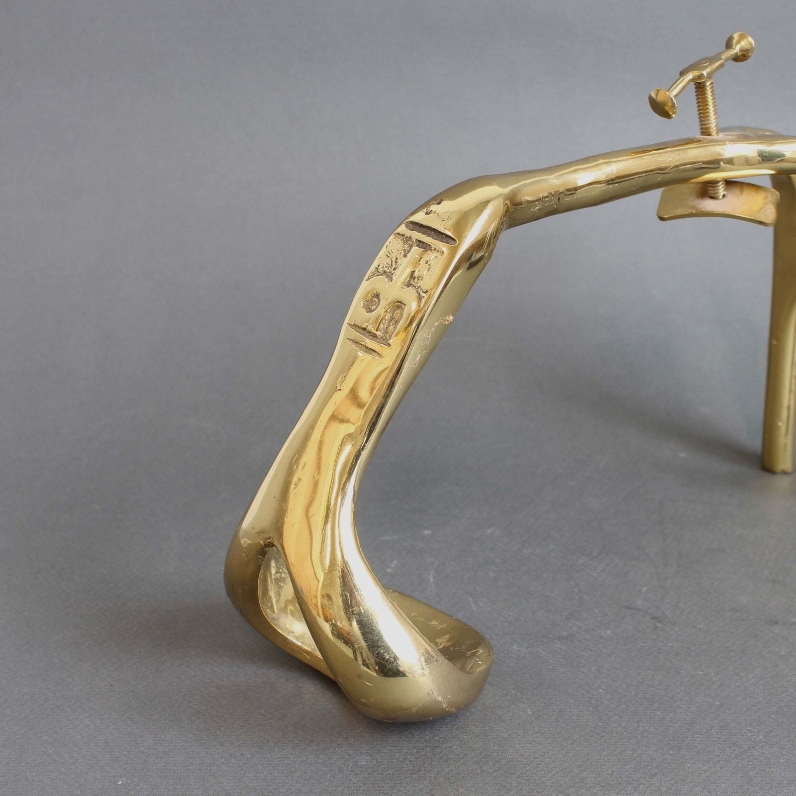 Vintage Brass Wine Bottle Pourer And Display Stand By David Marshall (Circa 1990s) photo buy