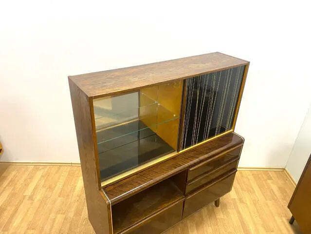 Mid Century Cabinet With Upper Section By Bohumil Landsman For Jitona, Czech Design, 1960s photo 676.0