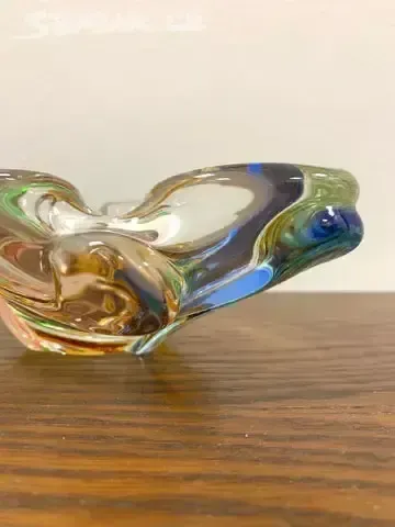 Mid Century Glass Set Rhapsody By František Zemek, Czech Art Glass, 1960s photo vinterior
