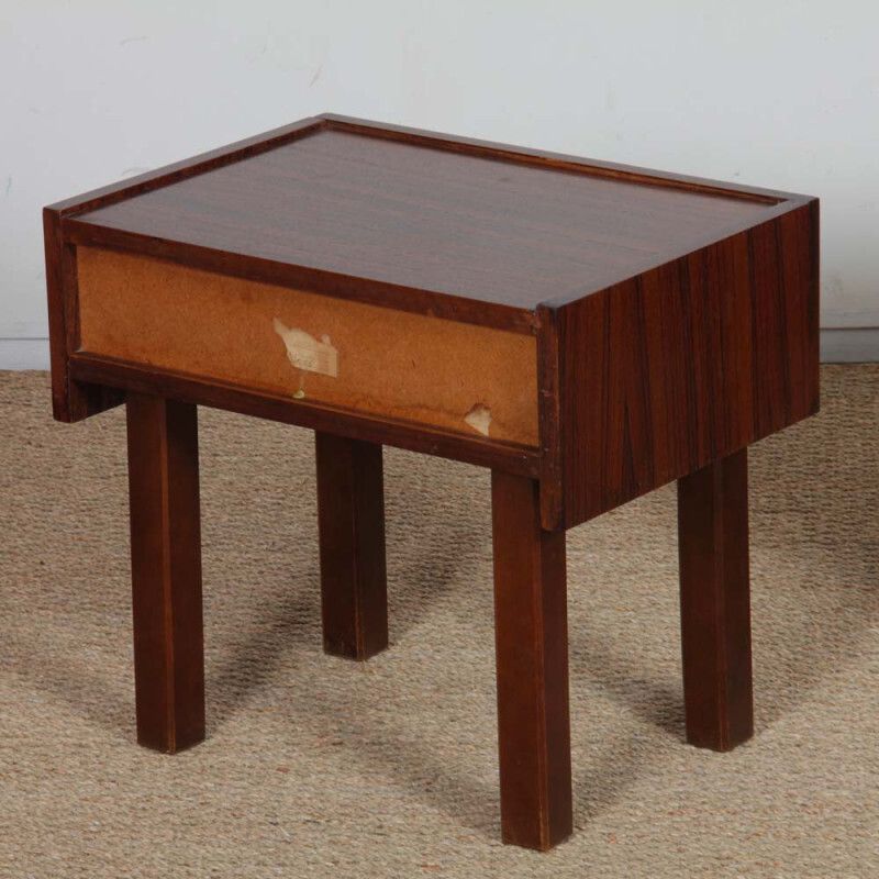 Pair Of Vintage 1960s Wooden Bedside Tables photo vintage