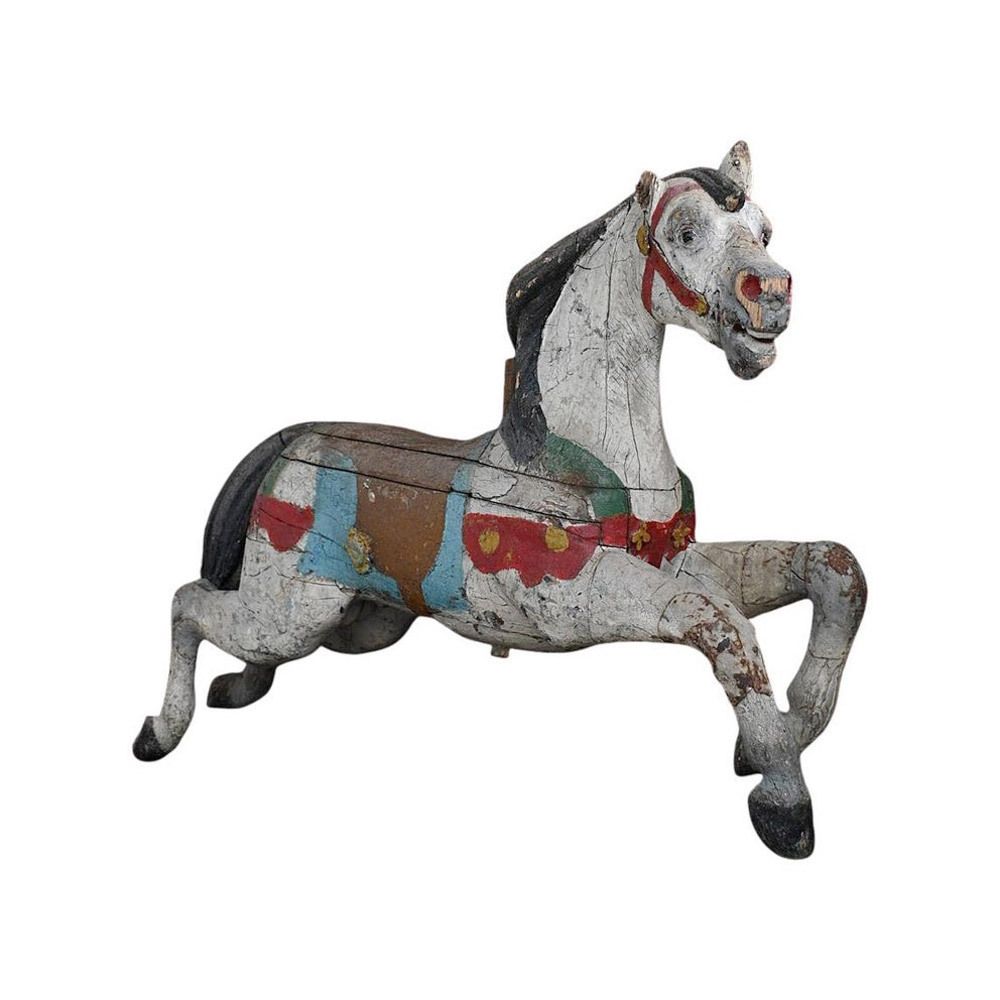 Bayol Carousel Horse, 1800s, Antique