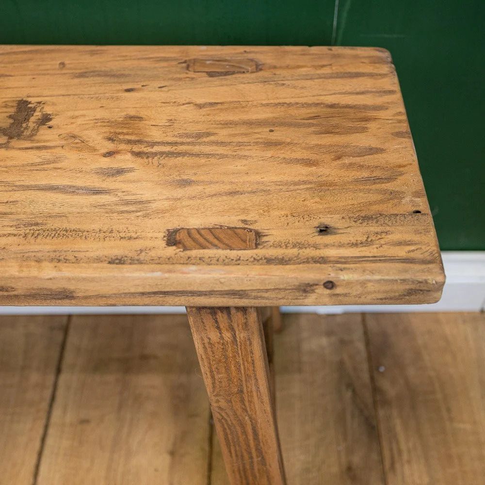 Reclaimed Elm Double Bench photo vintage