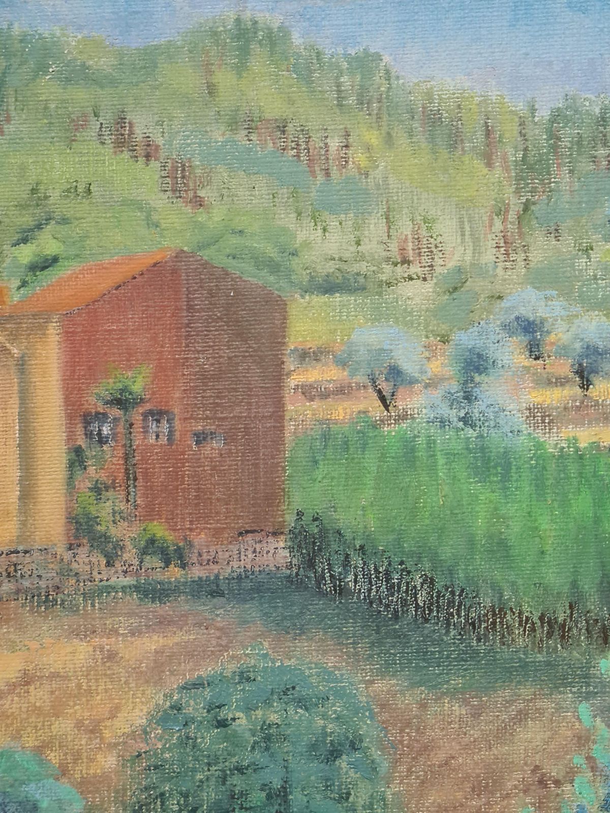 Snow Capped Mountains, French Rural Landscape By Isabelle Pardoe photo for sale