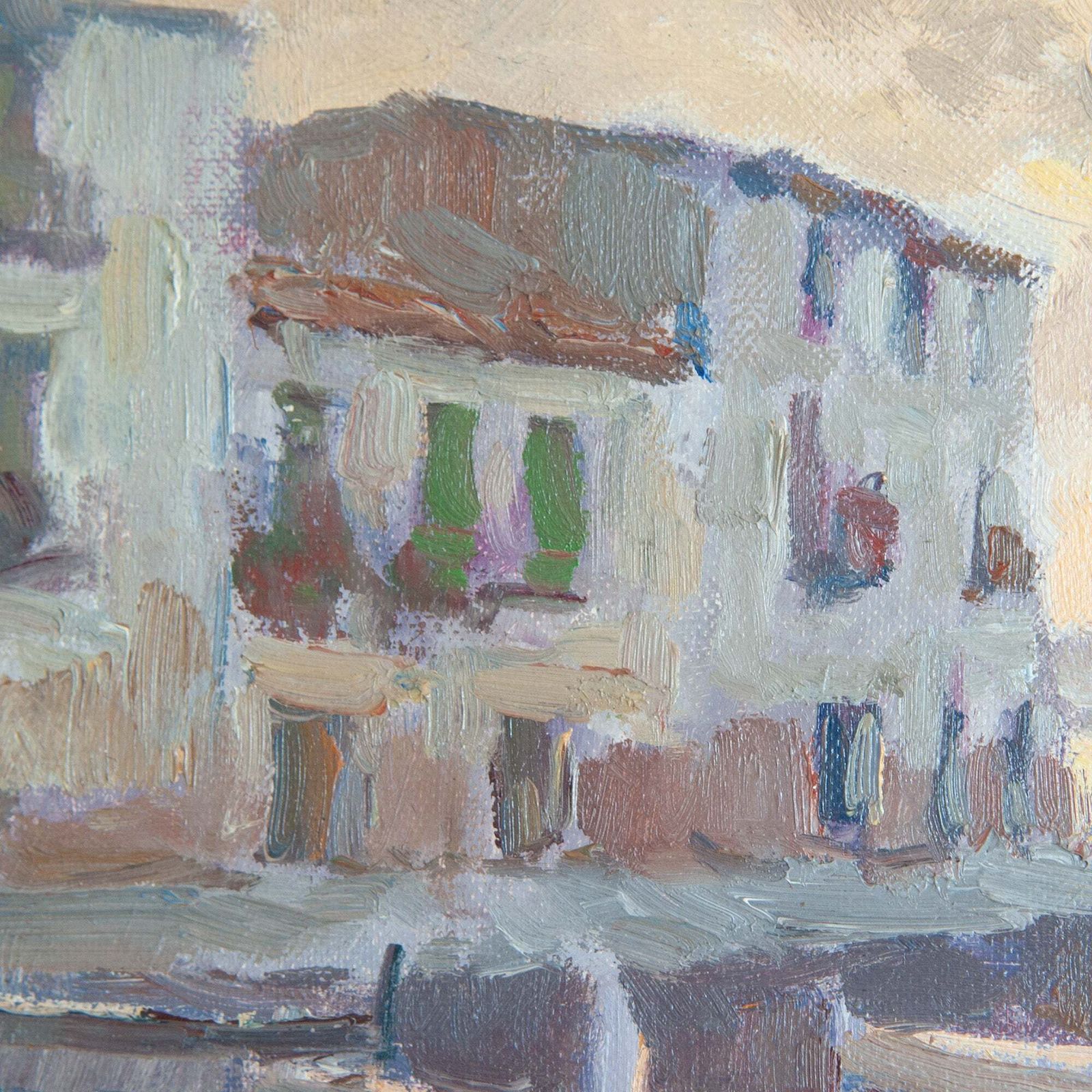 Boten Op Het Strand, Catalonië – Post Impressionistisch Olieverfschilderij   Gesigneerd R. Sans photo furniture