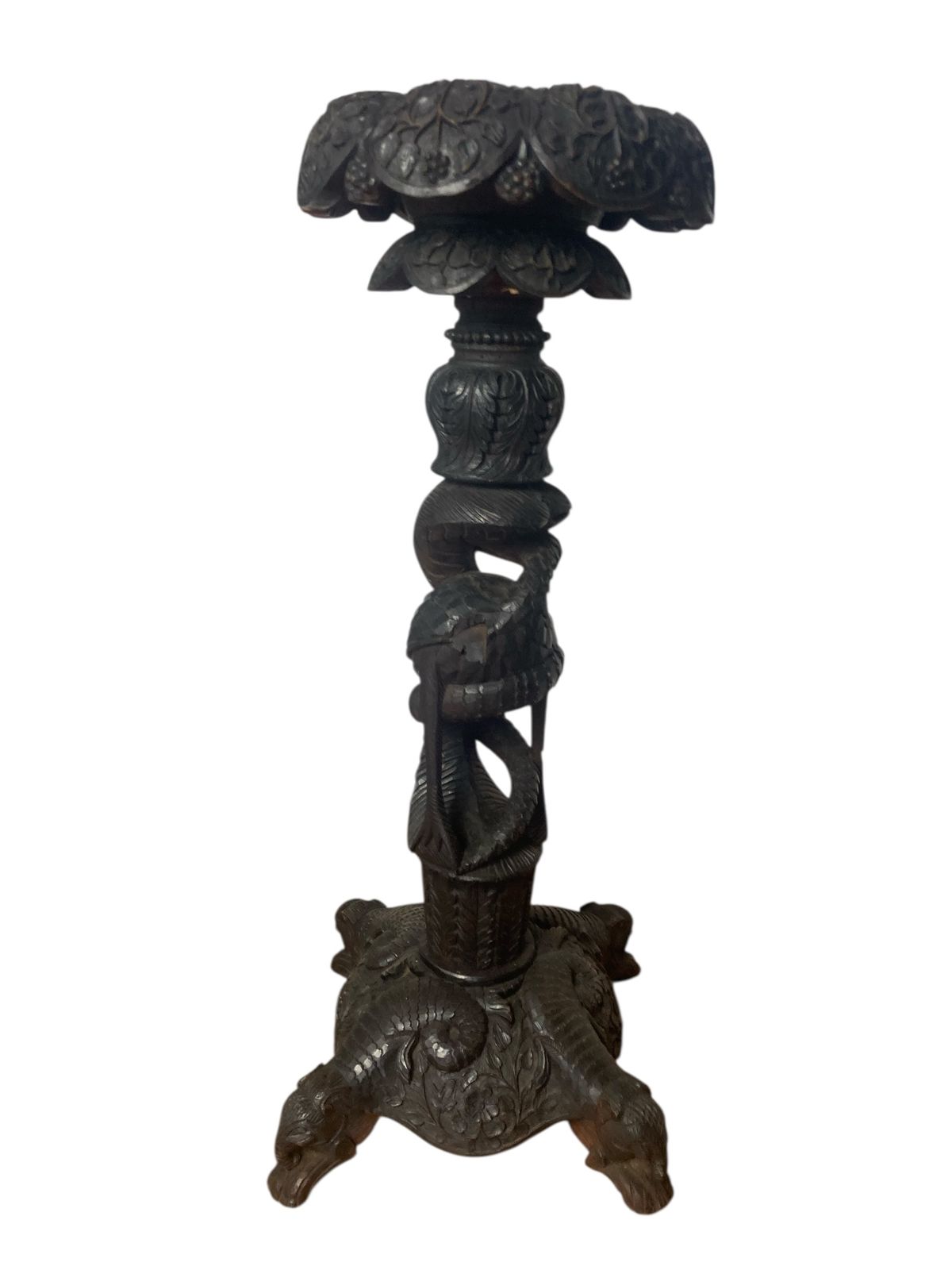 19th Century Burmese Rosewood Jardinere Or Torchere photo buy