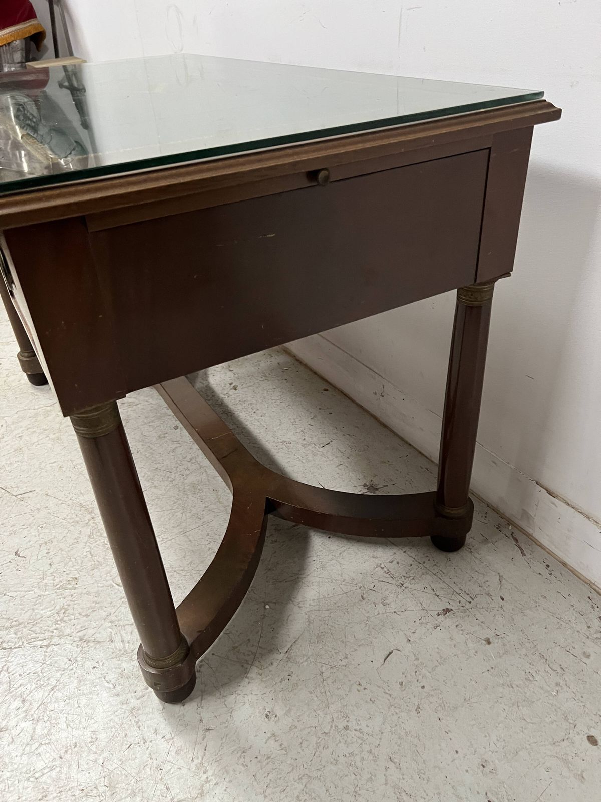 Empire Style Desk In Mahogany And Veneer, 20th Century photo Furniture