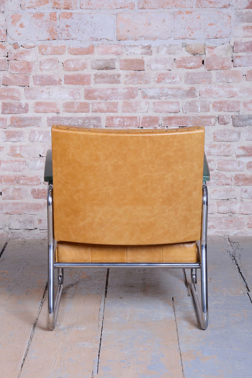 Pair Of Restored Bauhaus Armchairs, By Mücke Melder, Beech, Chrome, Czech, 1930s photo vintage