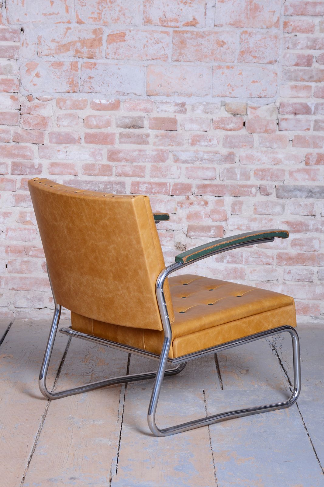 photo furniture Pair Of Restored Bauhaus Armchairs, By Mücke Melder, Beech, Chrome, Czech, 1930s
