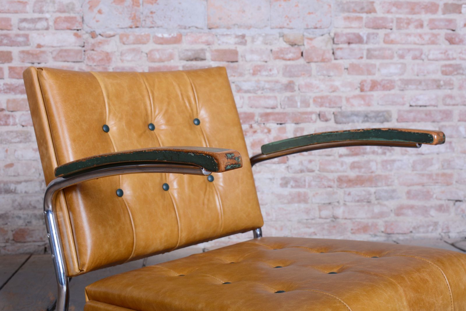 3600.0 Pair Of Restored Bauhaus Armchairs, By Mücke Melder, Beech, Chrome, Czech, 1930s photo
