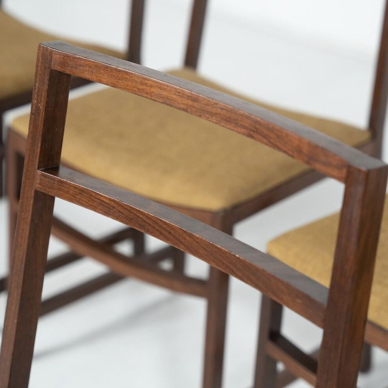 Set Of 6 Mid Century Modern Dining Chairs By Renato Venturi For Mim, 1950s photo vintage