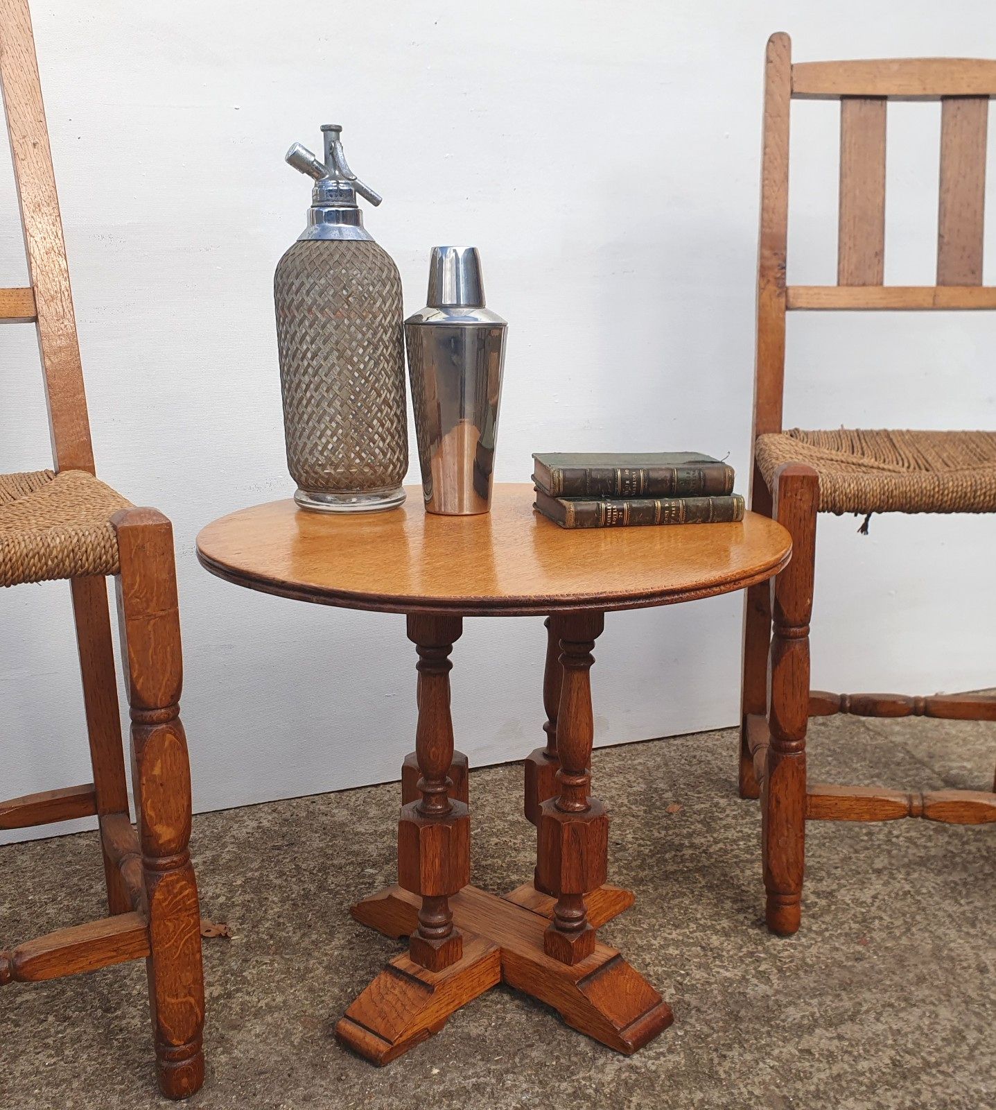 Unusual Art Deco / Arts And Crafts Cotswold Style Table photo vinterior