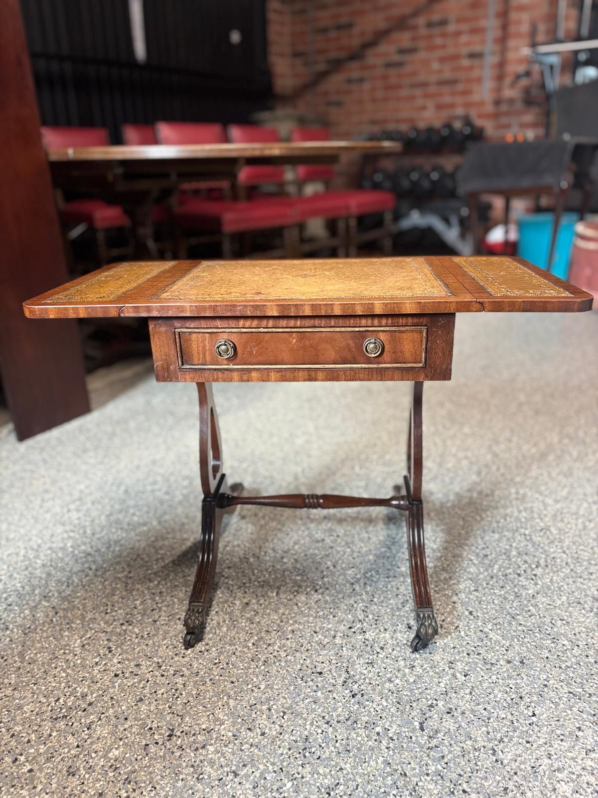 Pair Of Bevan Funnell “Reprodux” Drop Leaf Occasional Tables photo buy