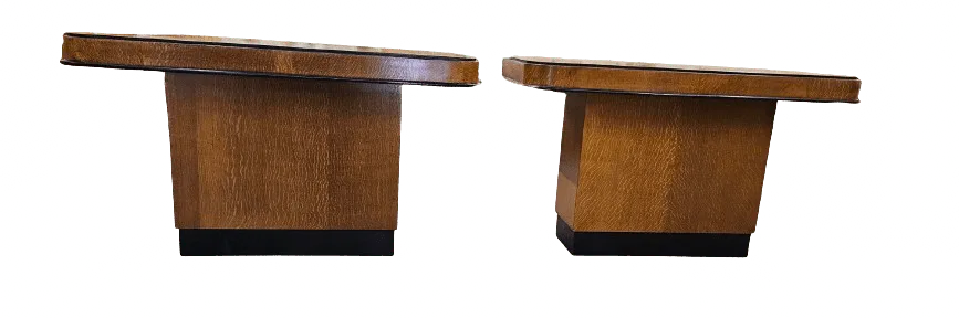 A Pair Of Art Deco Golden Oak Console Tables photo buy
