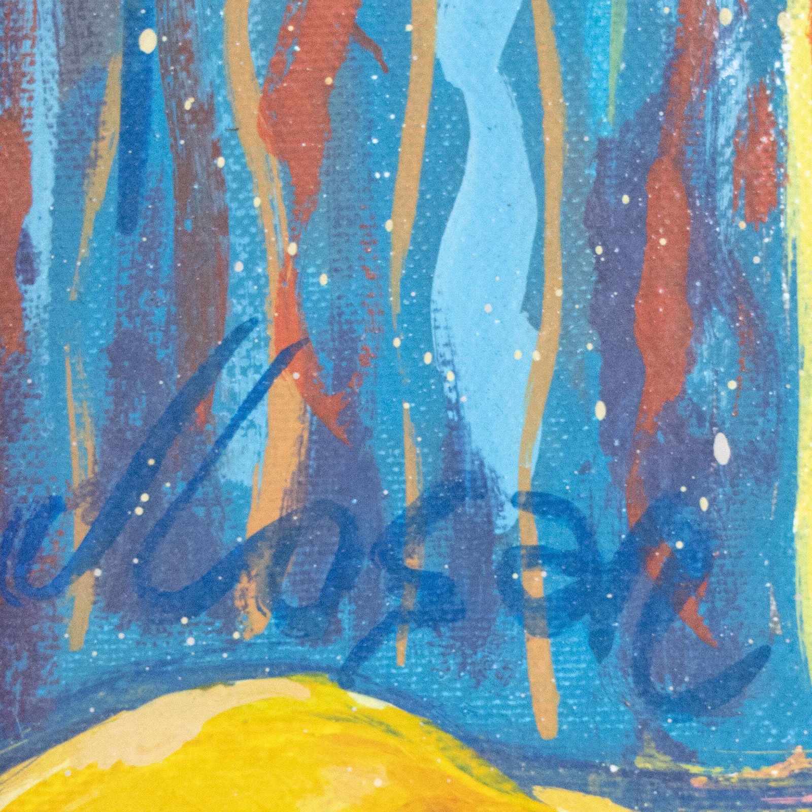 Neo Expressionist Female Nude – Oil On Canvas By Jesús López Sánchez photo Art