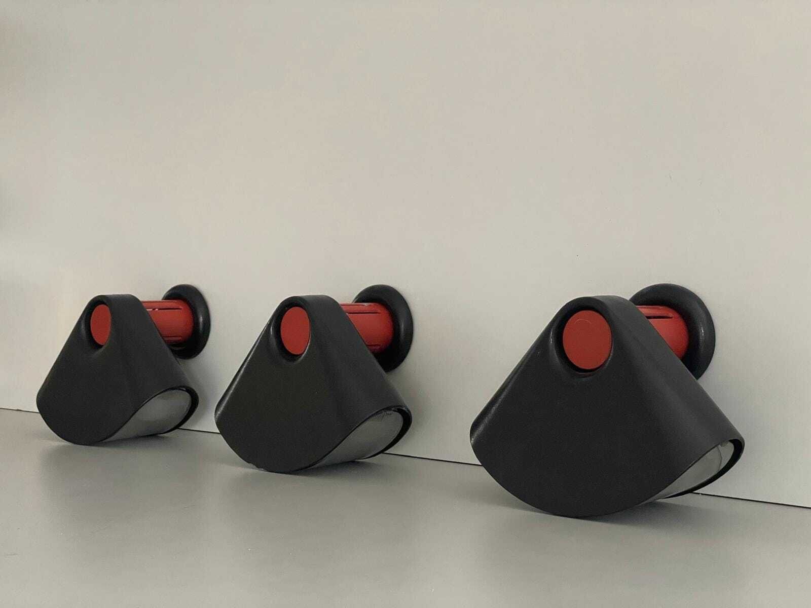 Model Bollo Set Of 3 Wall Lights By Tobia Scarpa For Flos, 1970s, Italy photo for sale