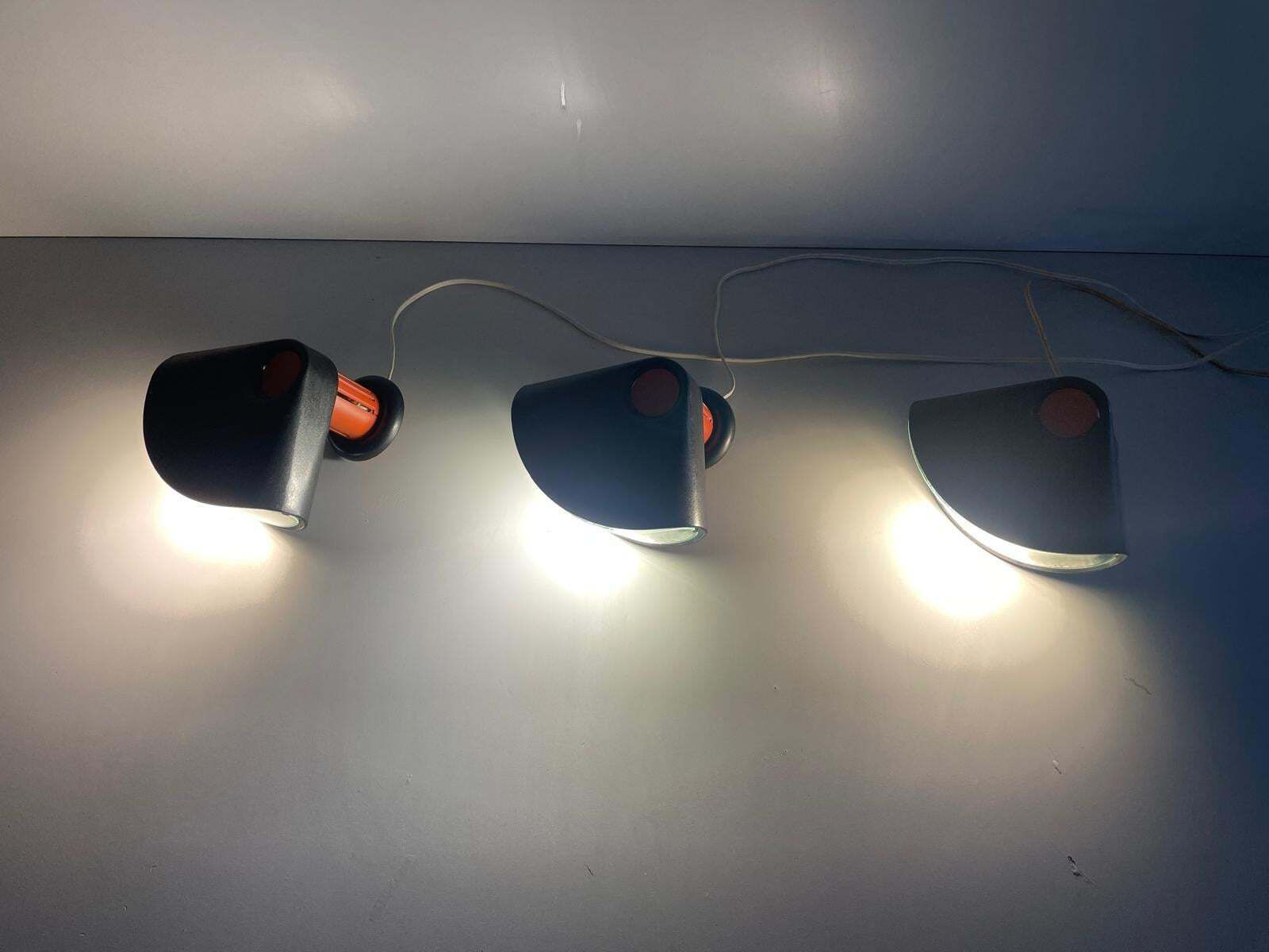 Model Bollo Set Of 3 Wall Lights By Tobia Scarpa For Flos, 1970s, Italy photo vinterior