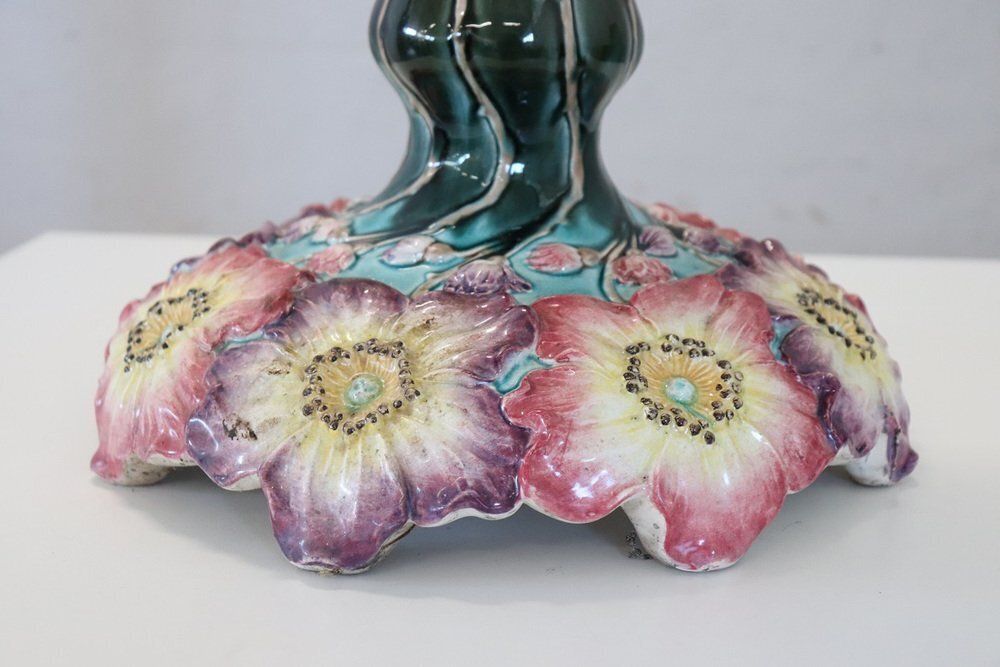photo vintage Art Nouevau Ceramic Vase With Column
