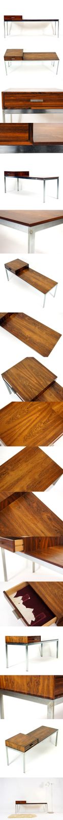 Retro Vintage Gillis Lundgren Ikea Tv Stereo Bench Sideboard Rosewood Danish 70s photo furniture