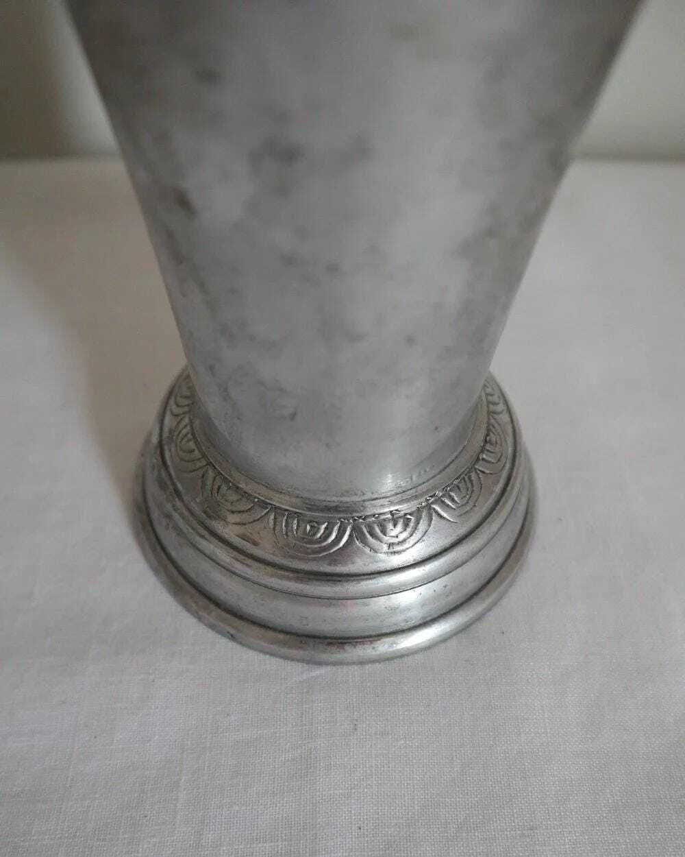 Vintage Flared Aluminium Vase photo vintage
