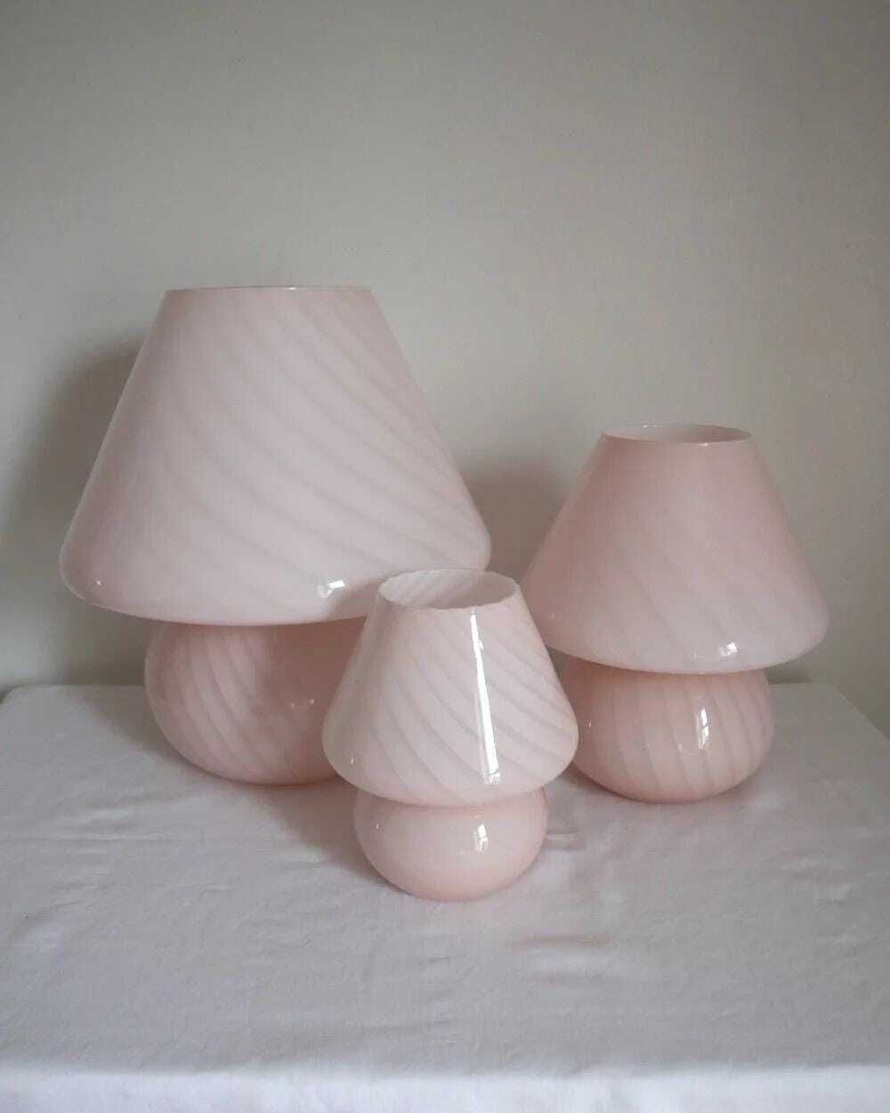Trio Of Italian Murano Glass Lamps photo Lighting