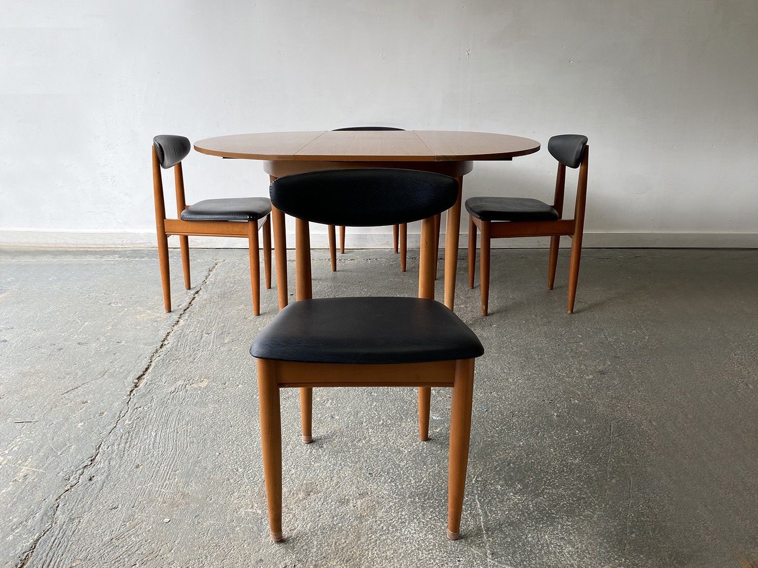 Furniture Mid Century Modern 1960’s Dining Table And Chairs Set By Schreiber Furniture photo